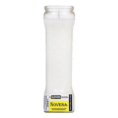 Candle Tall White Goya Novena 549g