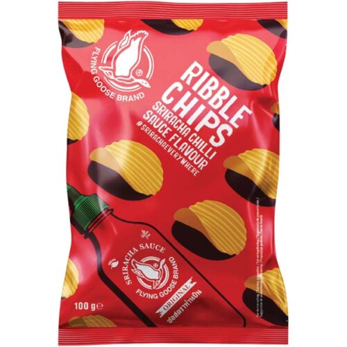 Ribble Chips Sriracha Potato Chili Sauce Flavour  100g FLYING GOOSE